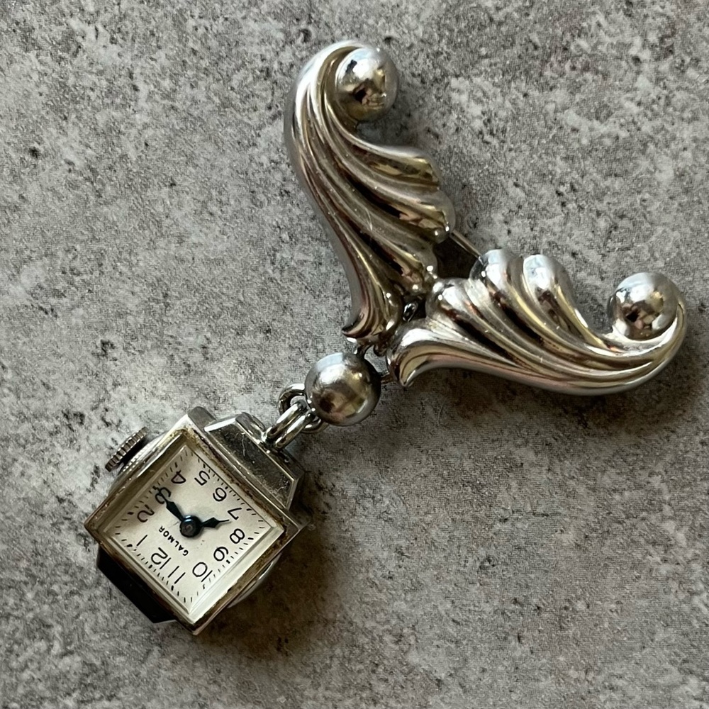 JMS GALMOR Vintage Watch Brooch